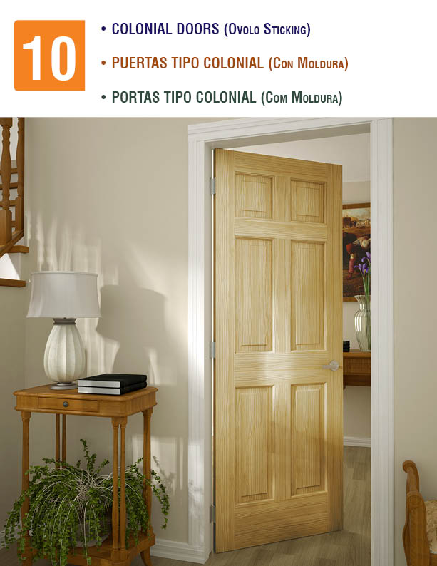 10 Colonial Doors (Ovolo Sticking)
