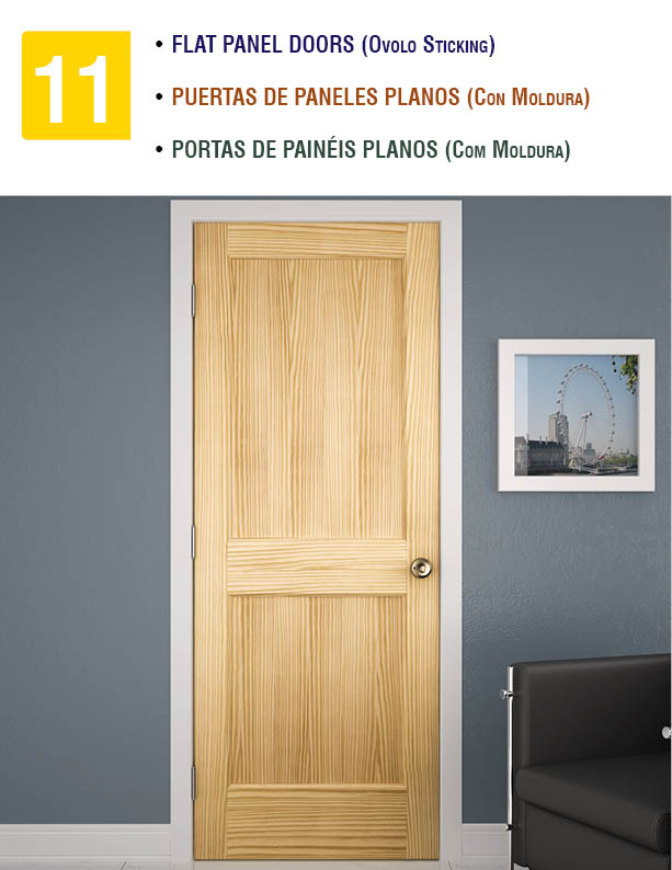 11 Flat Panel Doors (Ovolo Sticking)