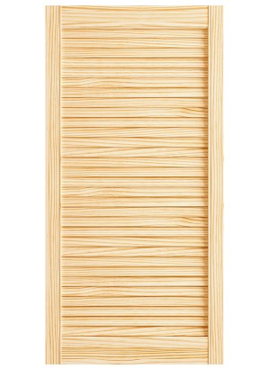 CABINET 21 mm LOUVER Full Louver “Germany” Clear Ovolo Sticking 5 mm Slats (27,5mm Pitch) 44 mm stiles Closed
